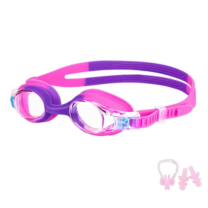 Waterproof anti Fog Swimming Goggles UV Children Professional Colored Lenses Kids Eyewear Swimming Glasses Eyewear Gafas Nata