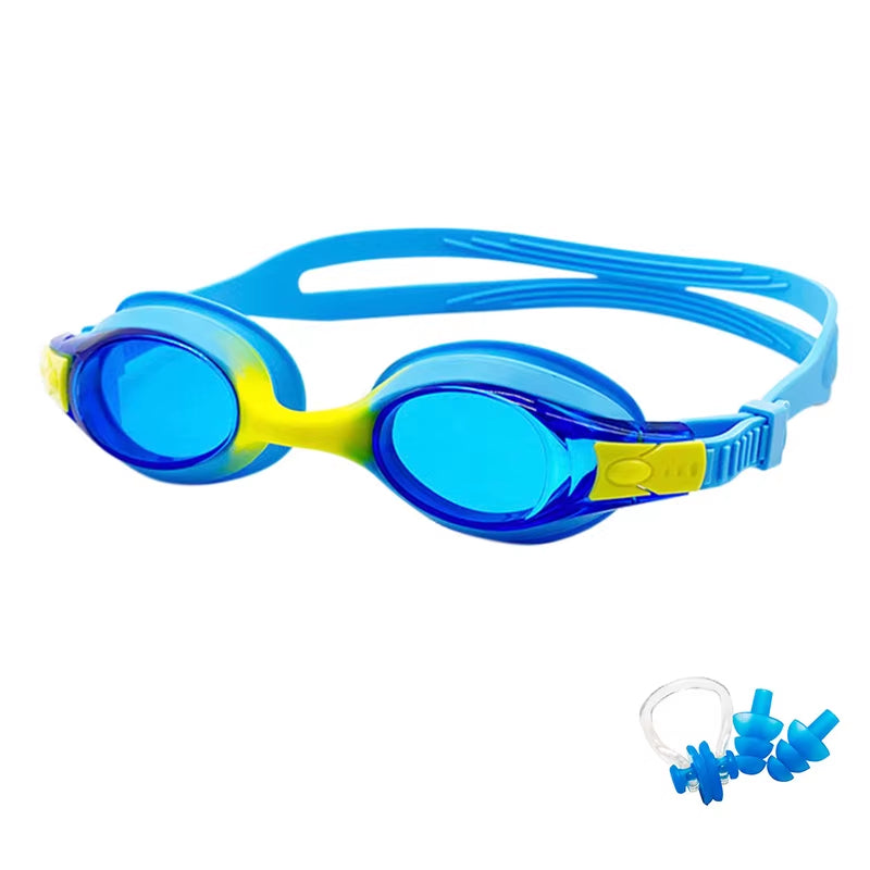Waterproof anti Fog Swimming Goggles UV Children Professional Colored Lenses Kids Eyewear Swimming Glasses Eyewear Gafas Nata