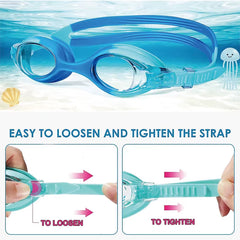 Waterproof anti Fog Swimming Goggles UV Children Professional Colored Lenses Kids Eyewear Swimming Glasses Eyewear Gafas Nata