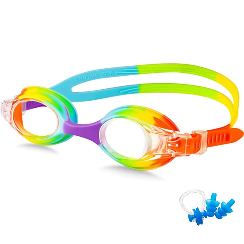 Waterproof anti Fog Swimming Goggles UV Children Professional Colored Lenses Kids Eyewear Swimming Glasses Eyewear Gafas Nata